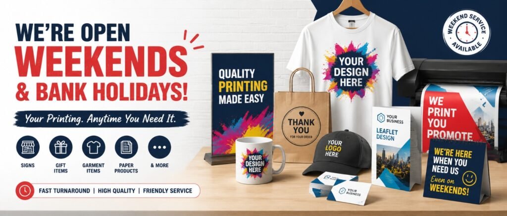 Weekend Printing Service Solihull